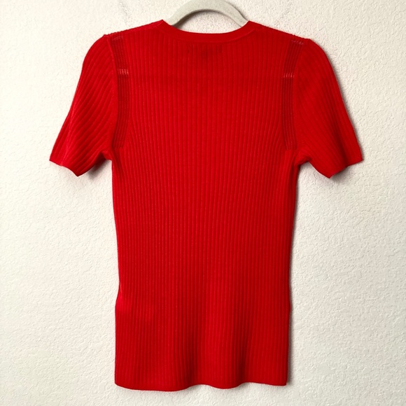 BUNDLE (3) Banana Republic 100% Merino Wool Short Sleeve Vibrant Sweater Tops - Picture 6 of 16